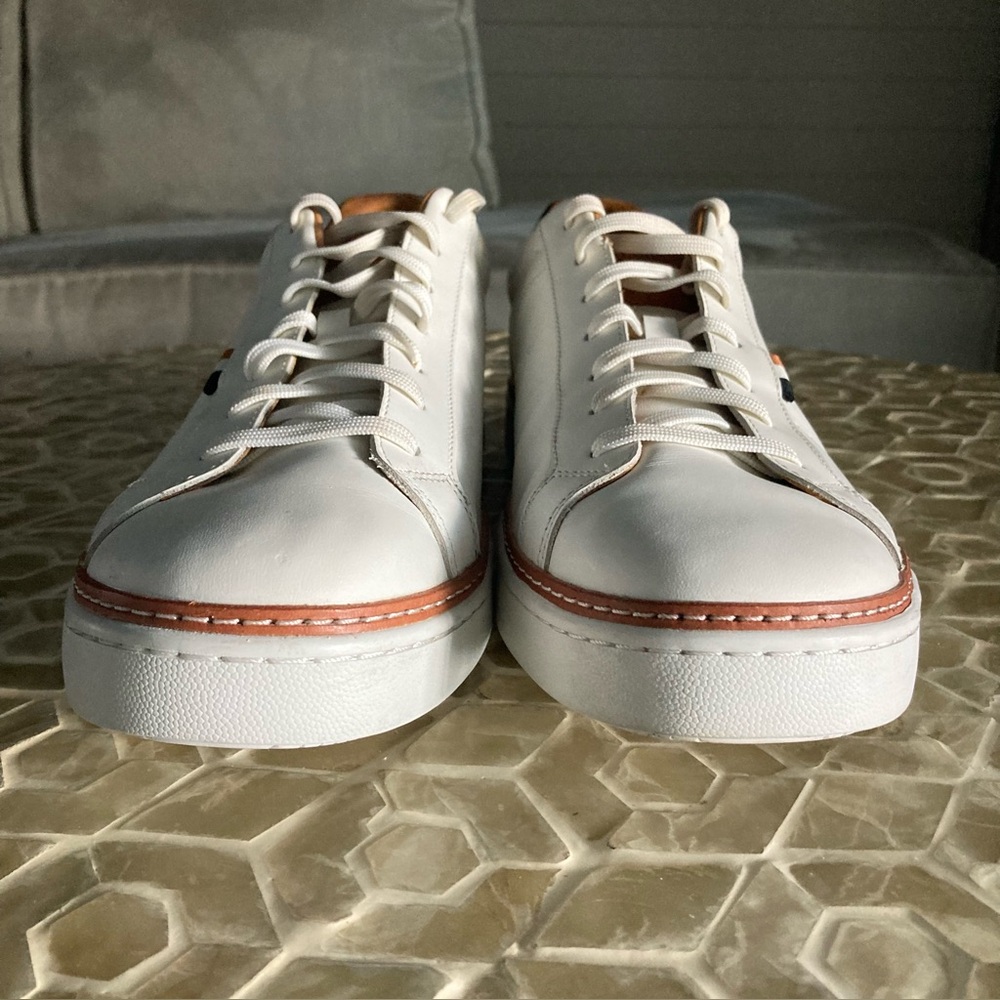 LIKE NEW!  Allen Edmonds Men’s Alpha Sneaker - White - Picture 8 of 14